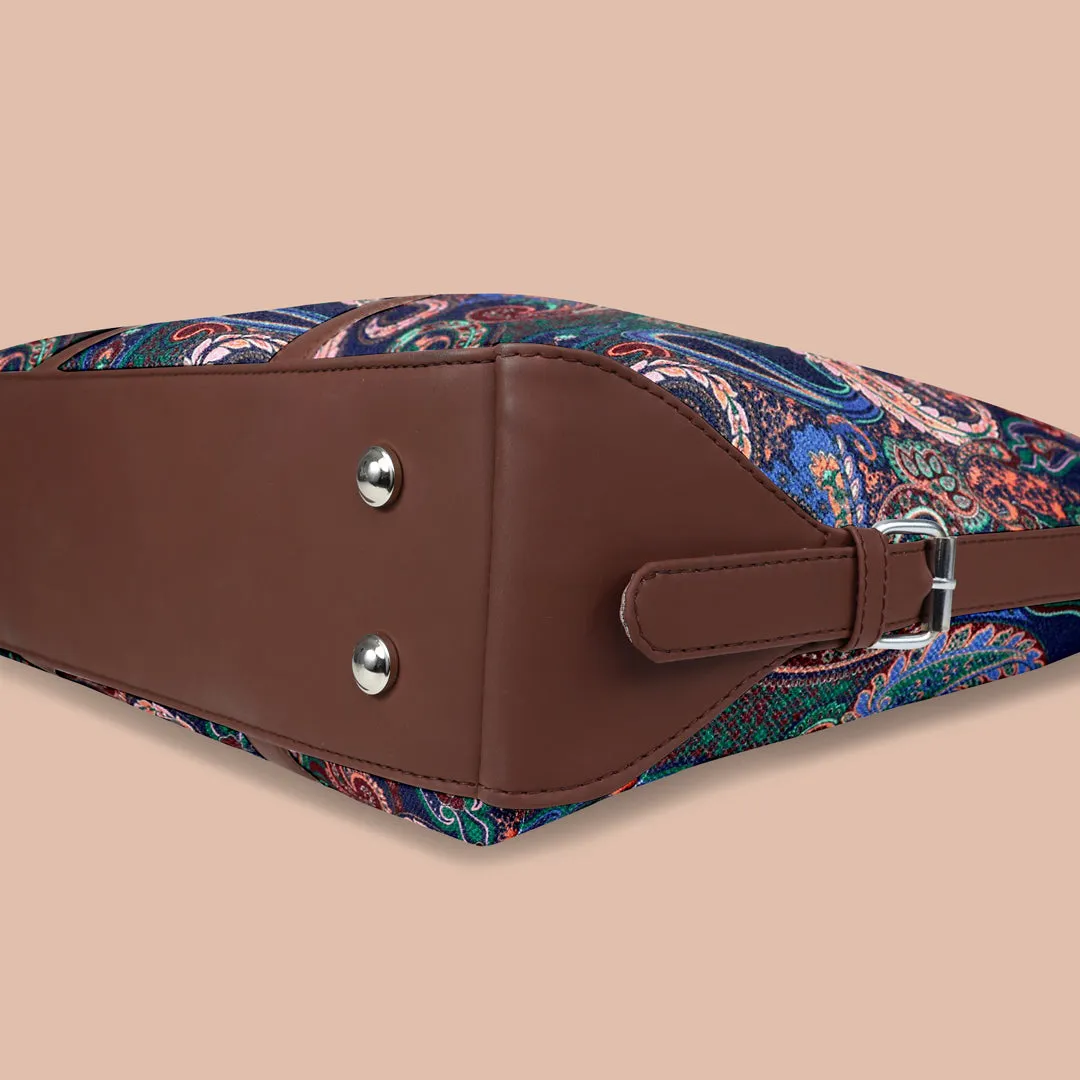 Paisley Pattern Women's Office HandBag
