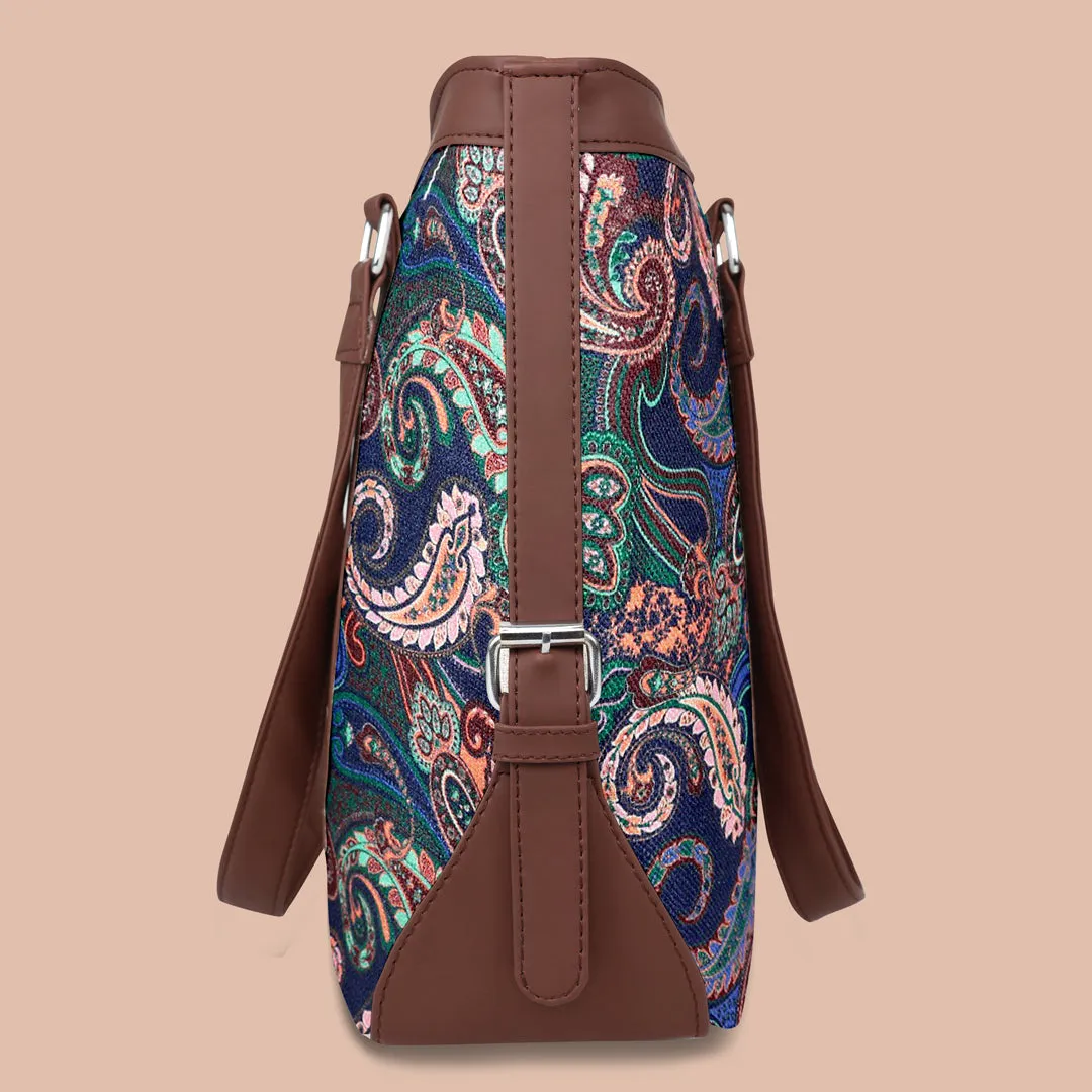 Paisley Pattern Women's Office HandBag