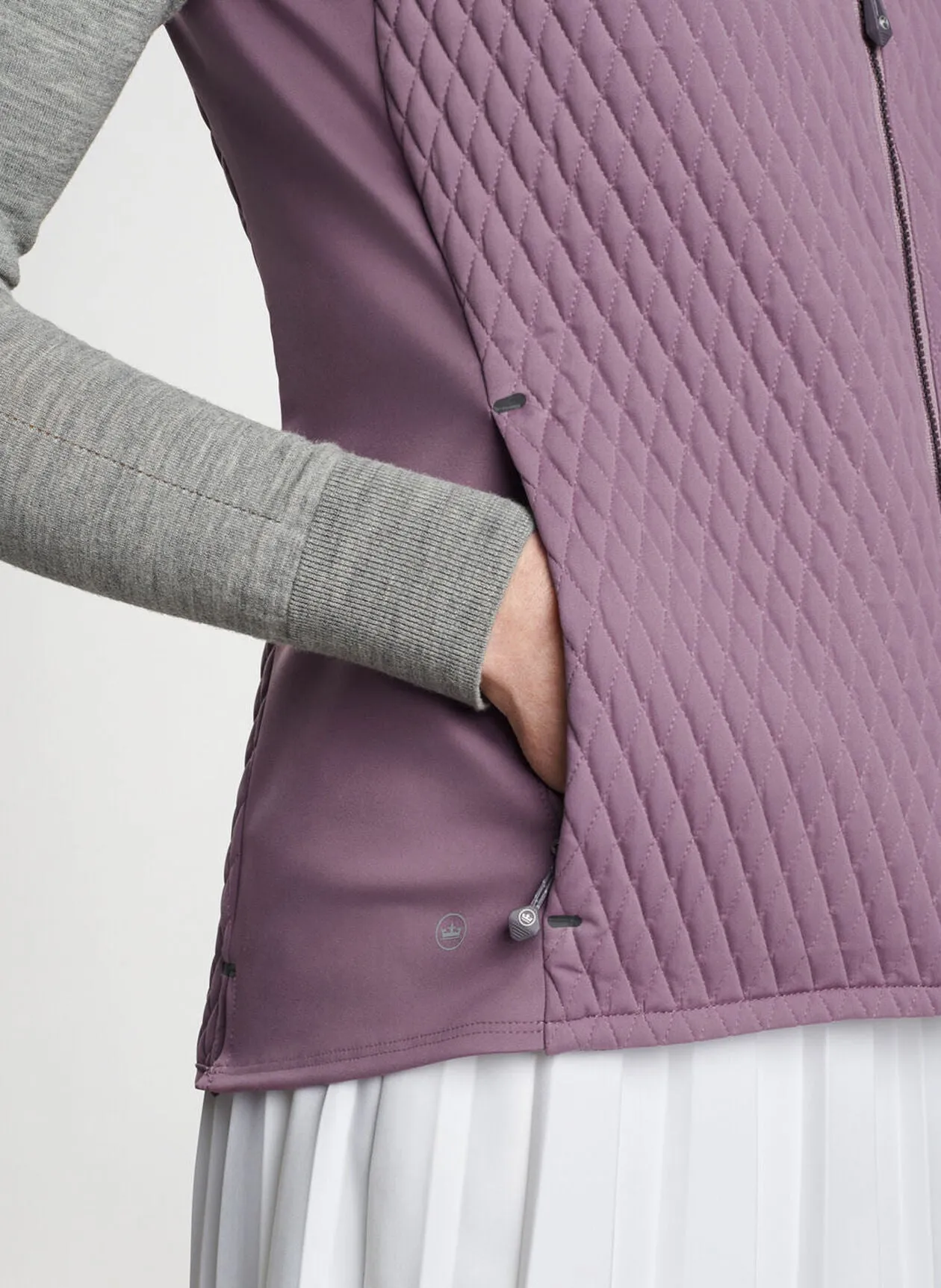 Peter Millar Womens Fuse Hybrid Vest - PARISIAN FIG
