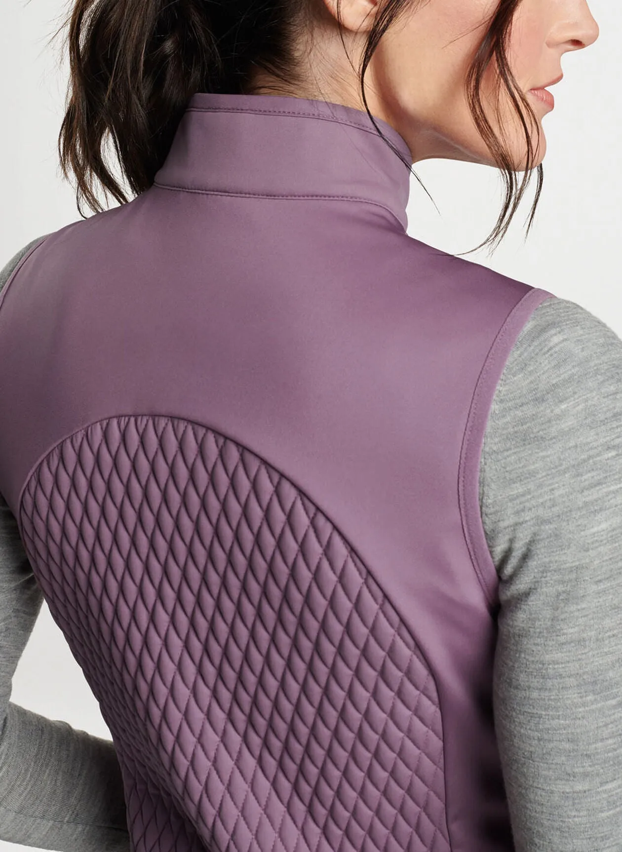 Peter Millar Womens Fuse Hybrid Vest - PARISIAN FIG