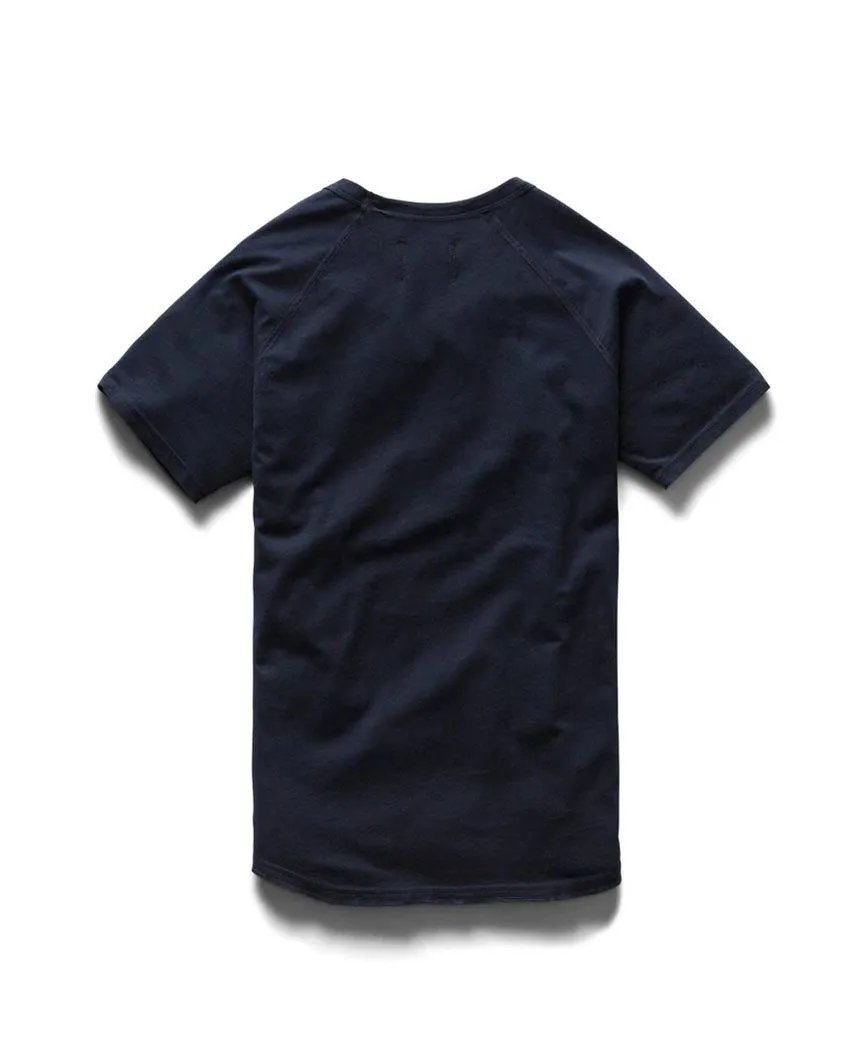Pima Jersey Raglan T-shirt Navy