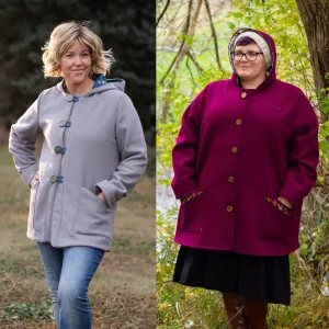 Pixie Coat Sewing Pattern - Women's/Curved Fit