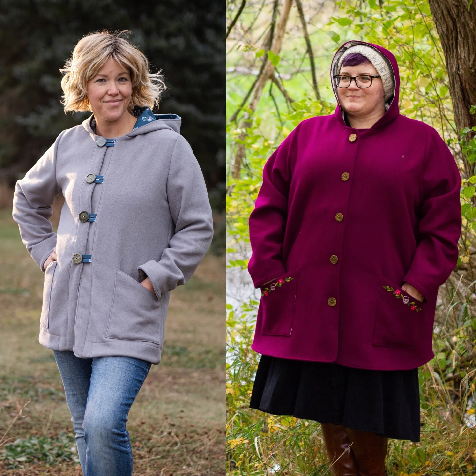 Pixie Coat Sewing Pattern - Women's/Curved Fit