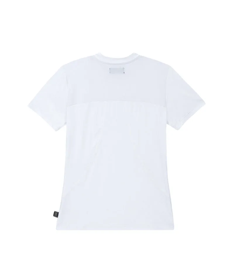 POSHERD Cool Mesh Functional Short Sleeve T-Shirt - White