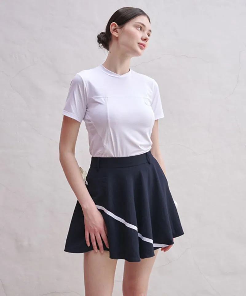POSHERD Cool Mesh Functional Short Sleeve T-Shirt - White