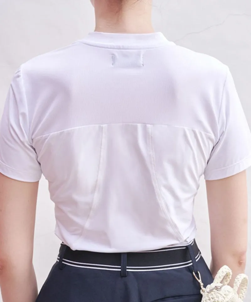 POSHERD Cool Mesh Functional Short Sleeve T-Shirt - White