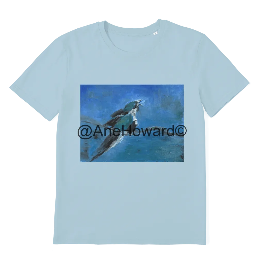 Premium Organic Adult T-Shirt Blue Bird
