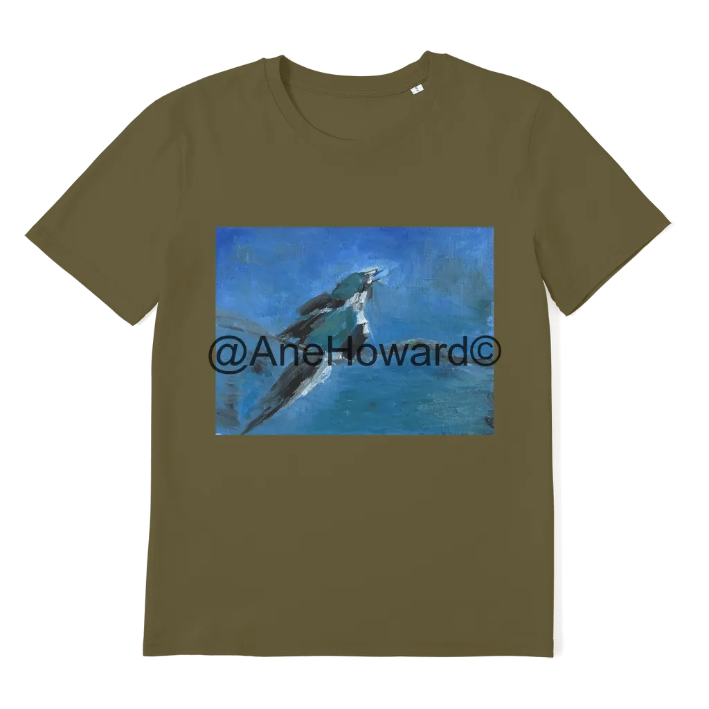 Premium Organic Adult T-Shirt Blue Bird