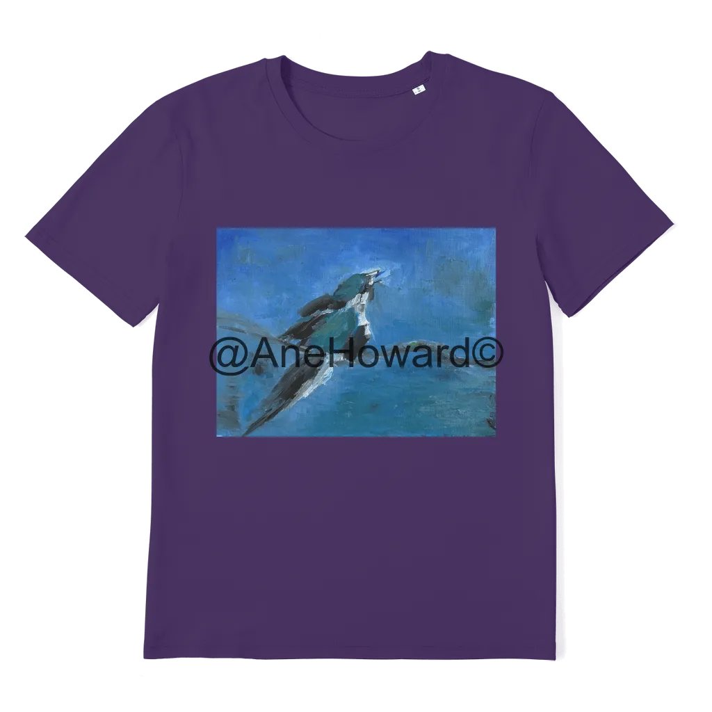 Premium Organic Adult T-Shirt Blue Bird