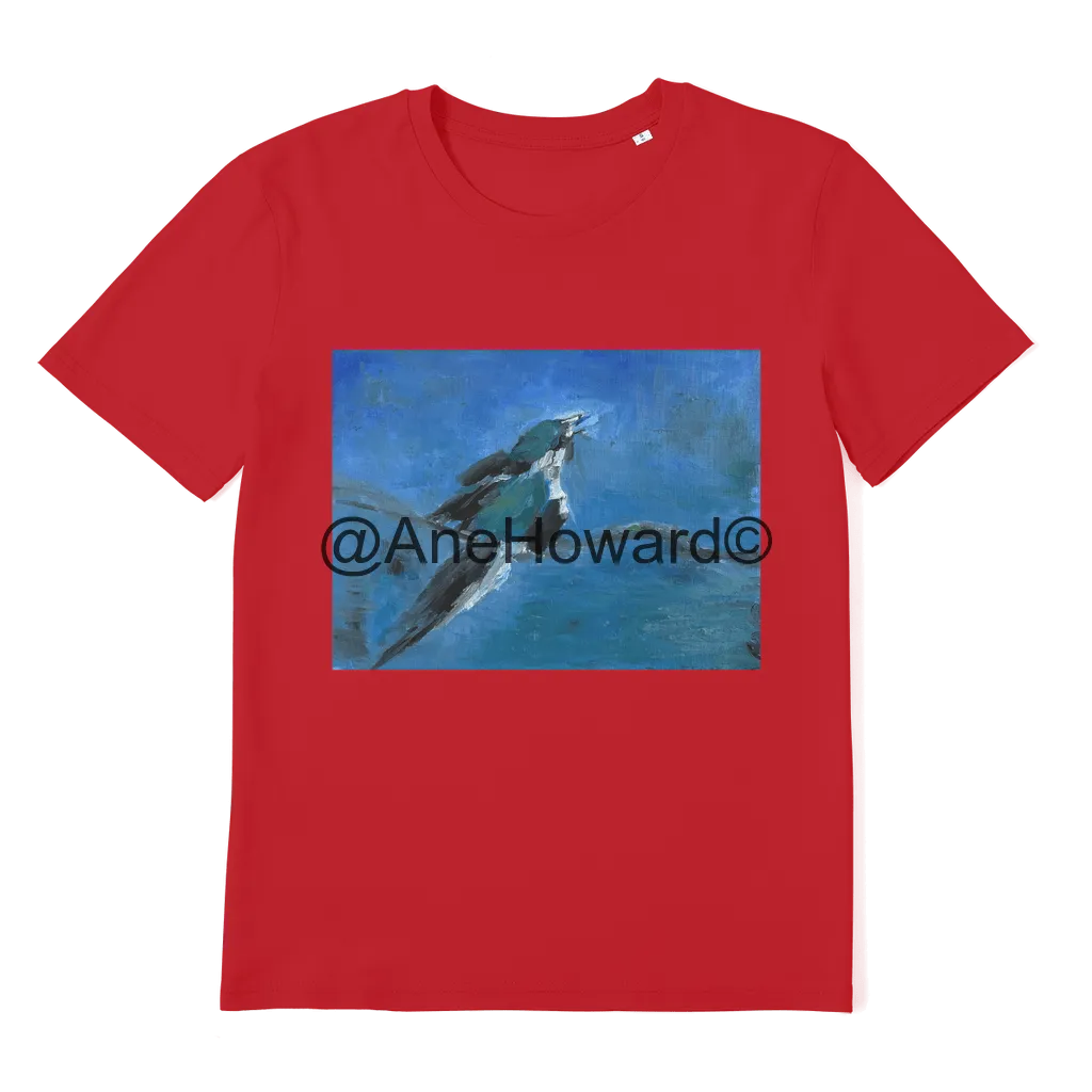 Premium Organic Adult T-Shirt Blue Bird