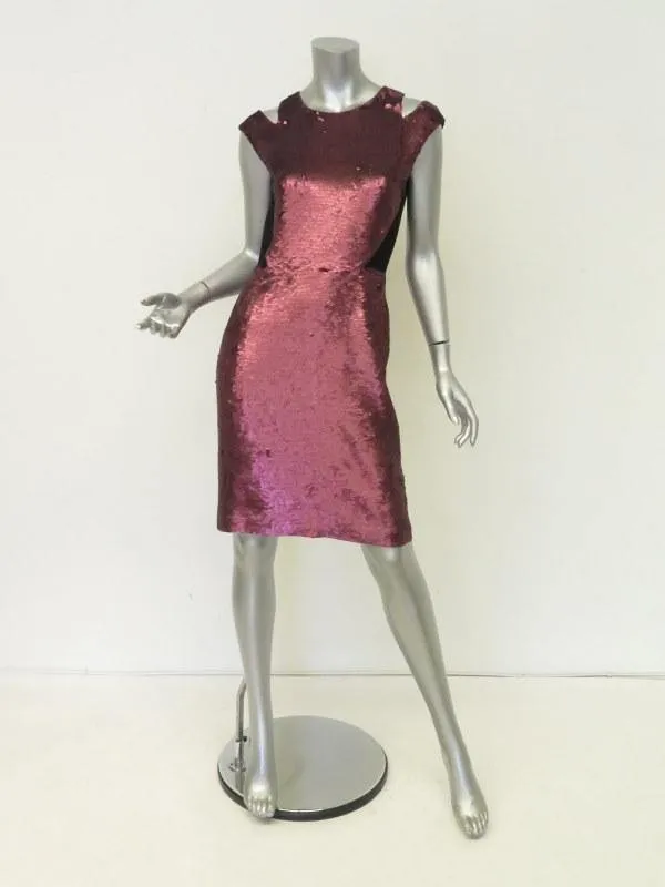 Proenza Schouler Women's Dress: Pink Sequin Size 4, Pre-owned