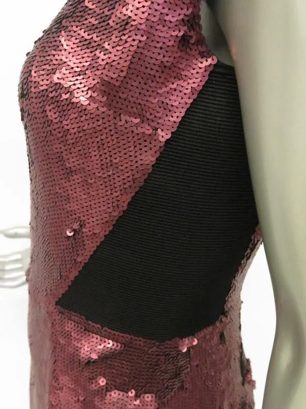 Proenza Schouler Women's Dress: Pink Sequin Size 4, Pre-owned