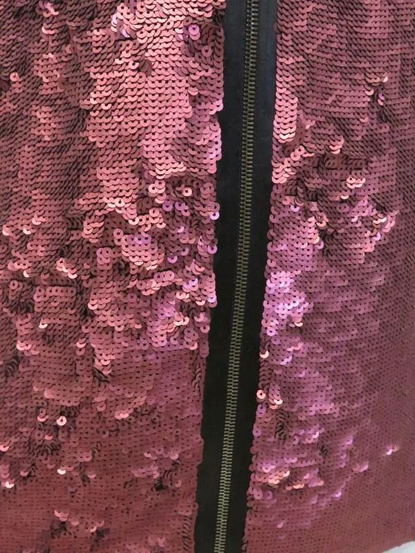 Proenza Schouler Women's Dress: Pink Sequin Size 4, Pre-owned