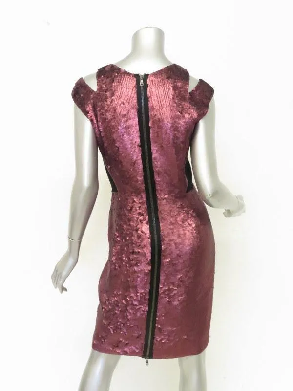 Proenza Schouler Women's Dress: Pink Sequin Size 4, Pre-owned
