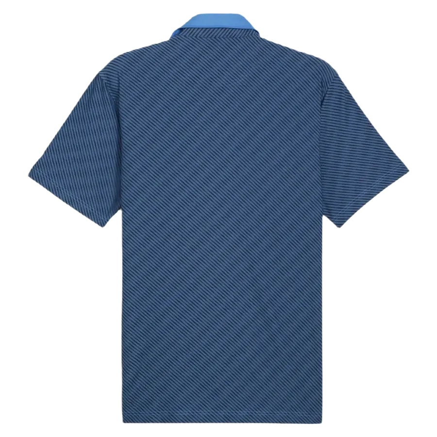 Puma AP Jacquard Stripe Golf Polo - Blue