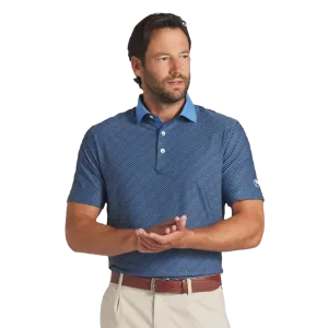 Puma AP Jacquard Stripe Golf Polo - Blue