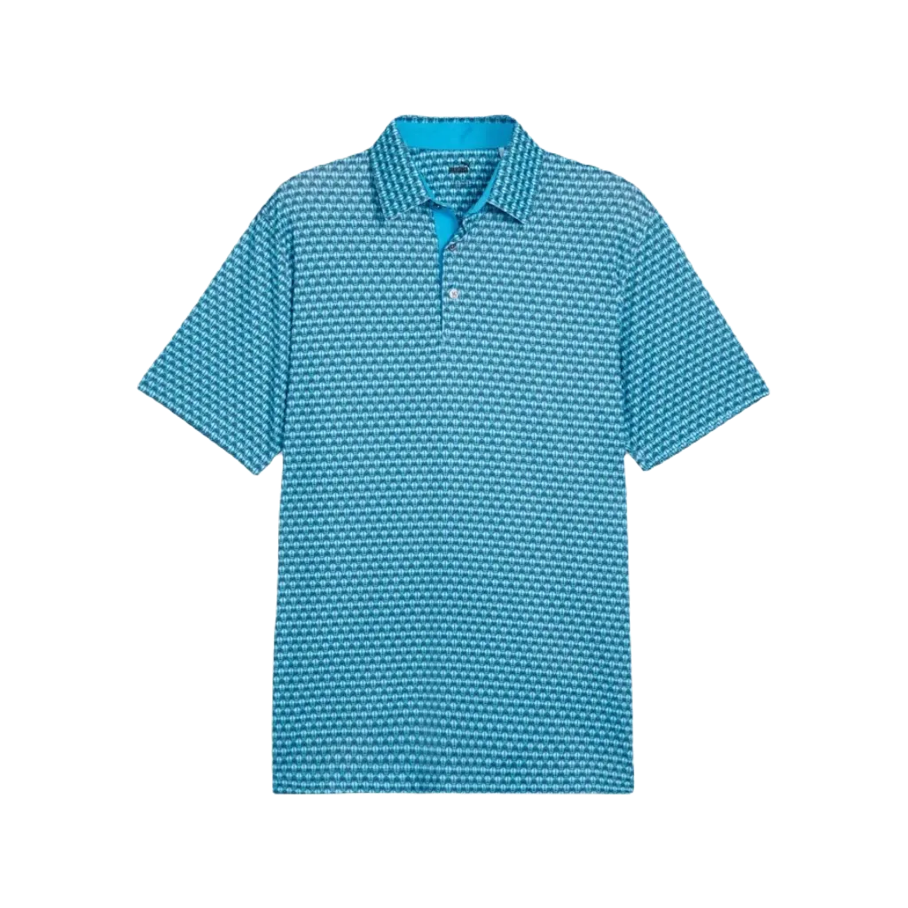 Puma MATTR Palm Deco Golf Polo - Blue