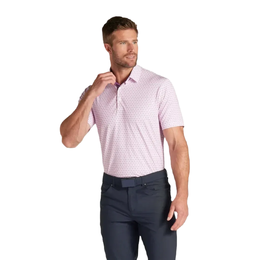 Puma MATTR Palm Deco Golf Polo - Pink