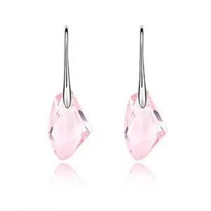Purple Gemstone Stud Earrings 925 Sterling Silver Women's Wedding Jewelry