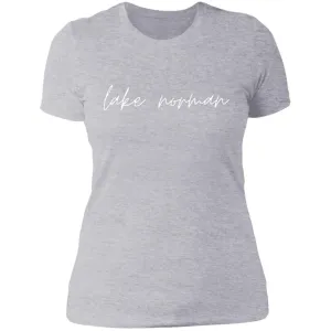 "Lake Norman- WHITE" Ladies' Boyfriend T-Shirt
