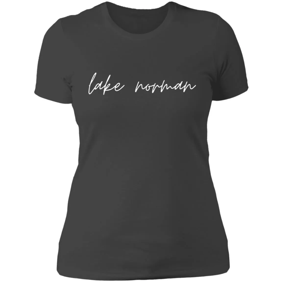 "Lake Norman- WHITE" Ladies' Boyfriend T-Shirt