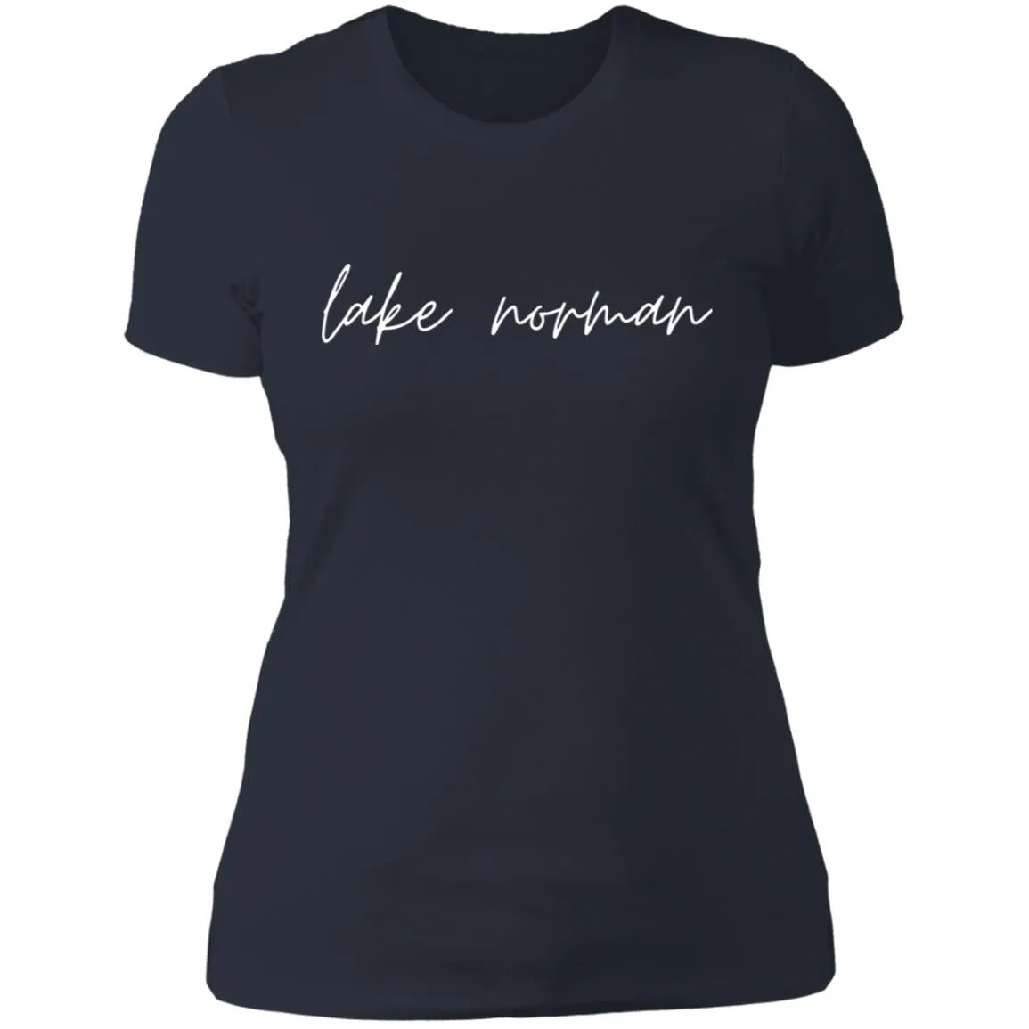 "Lake Norman- WHITE" Ladies' Boyfriend T-Shirt