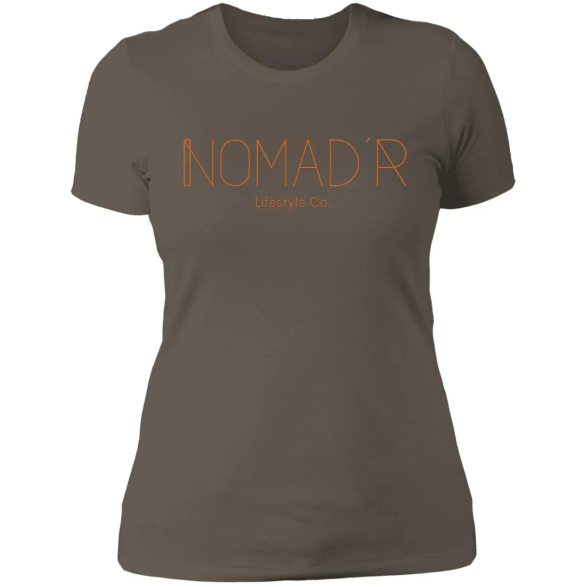 "NOMAD'R- ORANGE" Ladies' Boyfriend T-Shirt