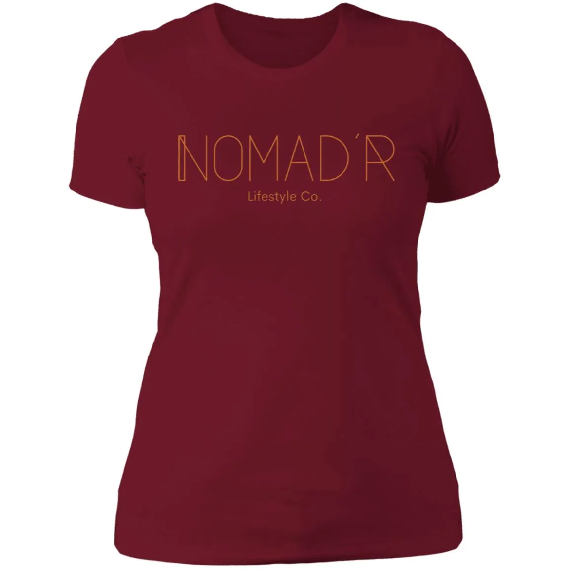 "NOMAD'R- ORANGE" Ladies' Boyfriend T-Shirt