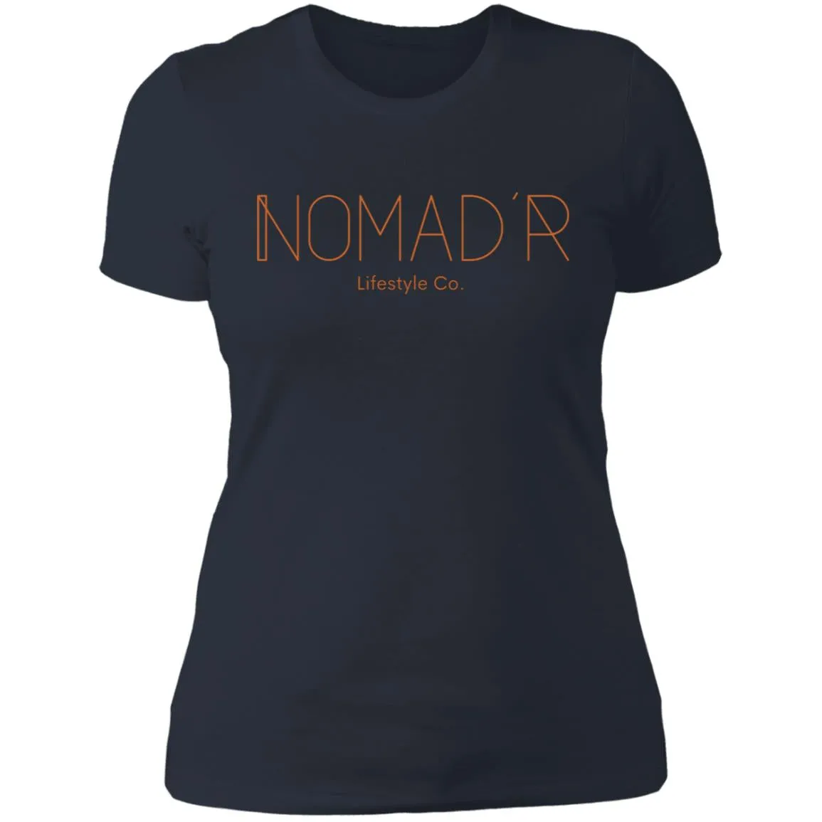 "NOMAD'R- ORANGE" Ladies' Boyfriend T-Shirt