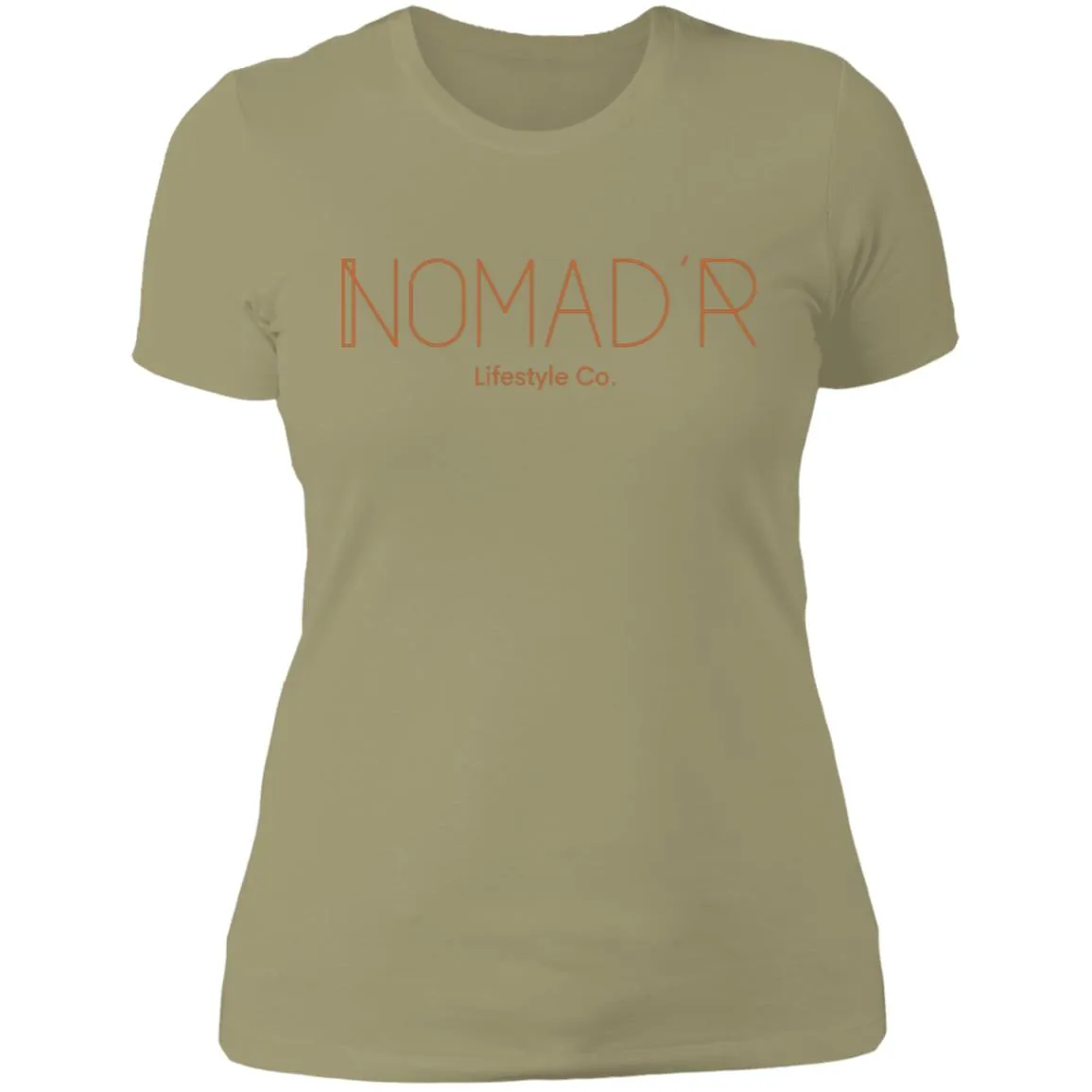 "NOMAD'R- ORANGE" Ladies' Boyfriend T-Shirt