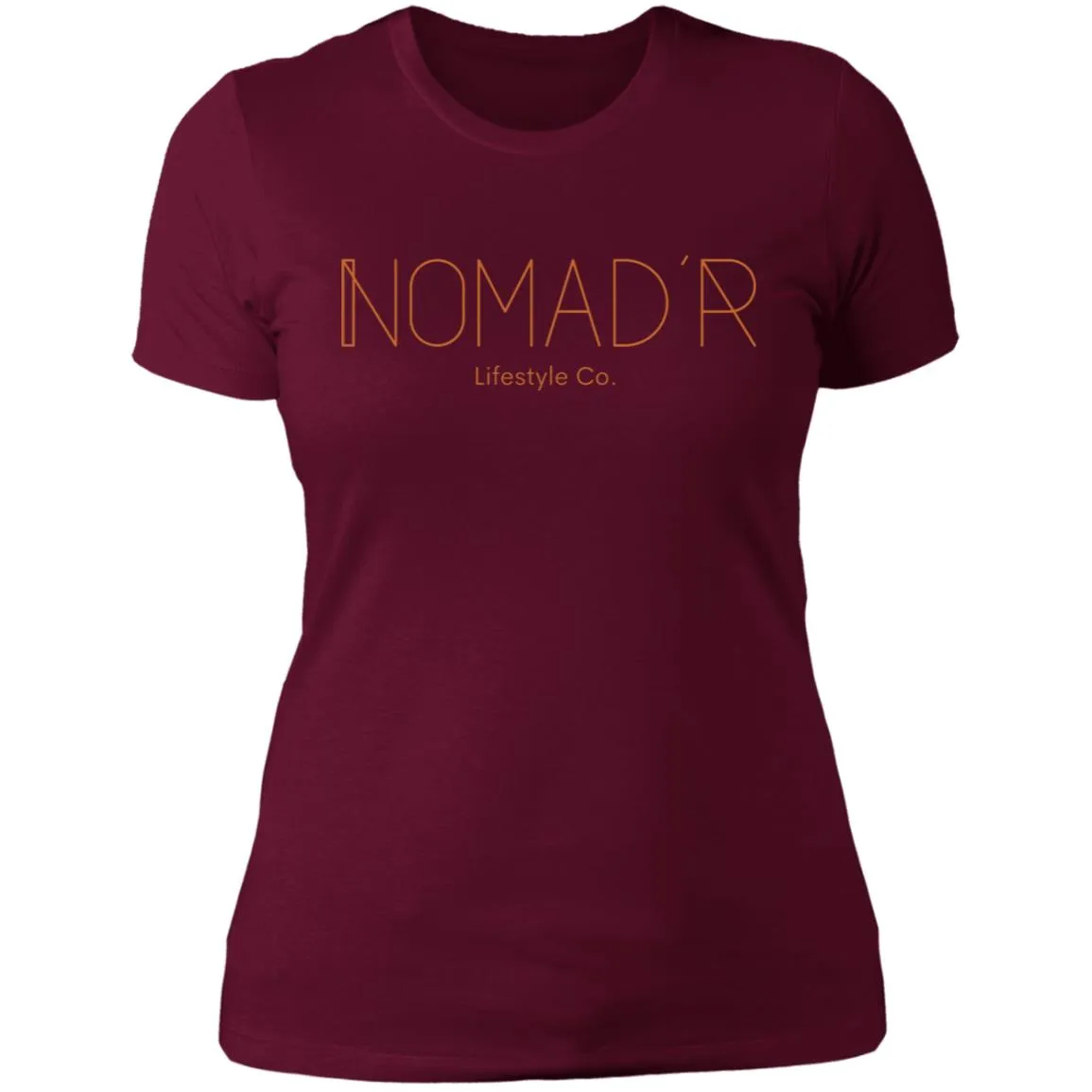 "NOMAD'R- ORANGE" Ladies' Boyfriend T-Shirt