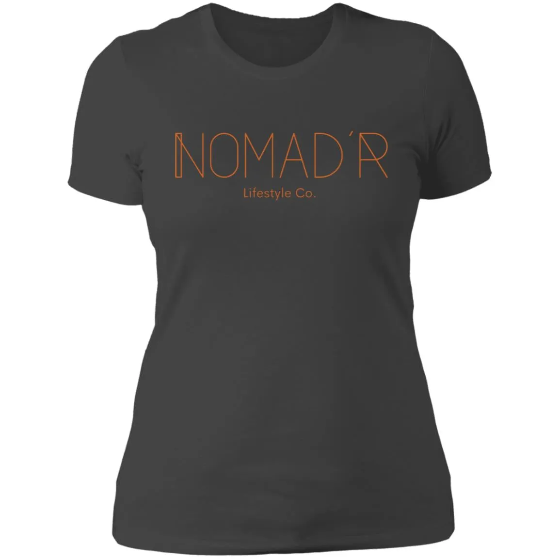 "NOMAD'R- ORANGE" Ladies' Boyfriend T-Shirt