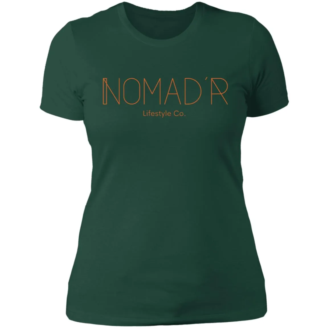 "NOMAD'R- ORANGE" Ladies' Boyfriend T-Shirt