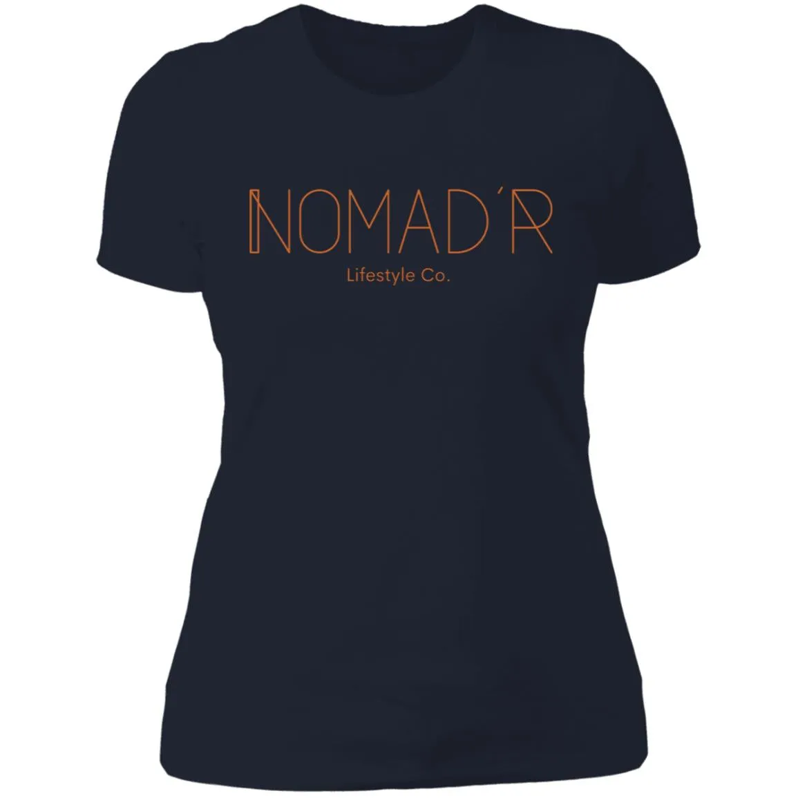 "NOMAD'R- ORANGE" Ladies' Boyfriend T-Shirt