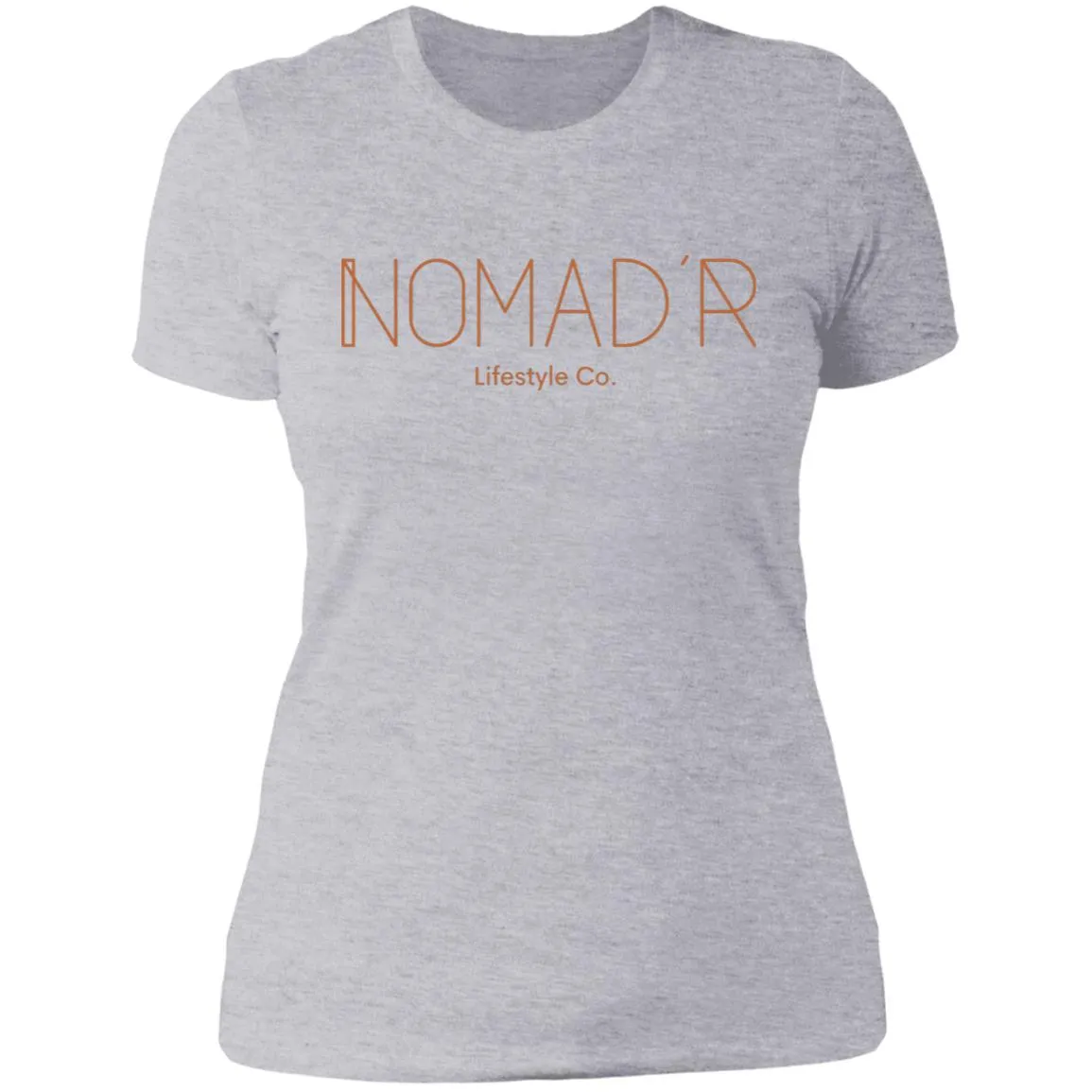 "NOMAD'R- ORANGE" Ladies' Boyfriend T-Shirt