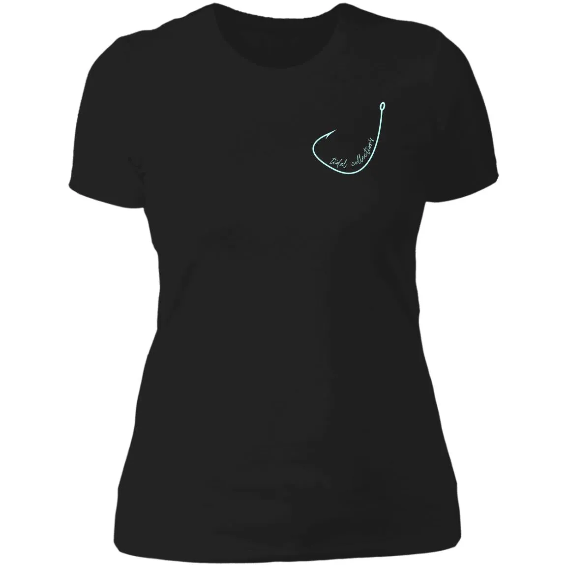 "Small Hook- AQUA" Ladies' Boyfriend T-Shirt