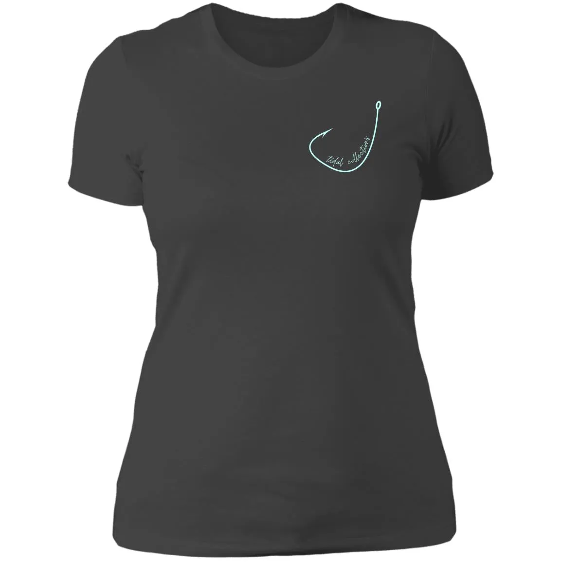 "Small Hook- AQUA" Ladies' Boyfriend T-Shirt