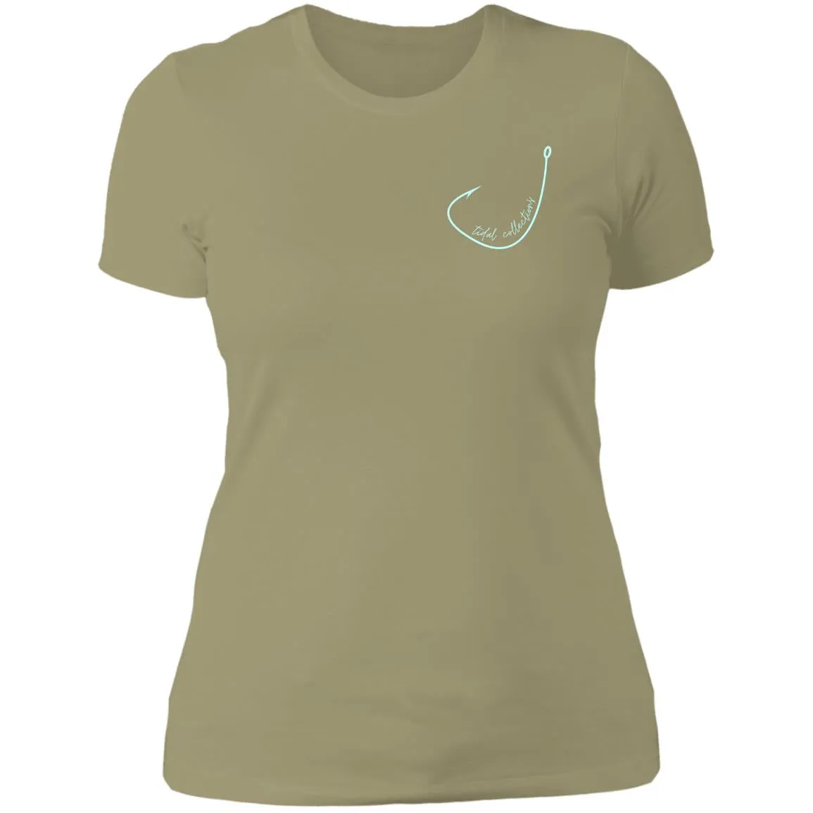 "Small Hook- AQUA" Ladies' Boyfriend T-Shirt