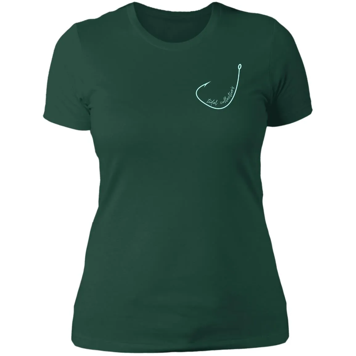 "Small Hook- AQUA" Ladies' Boyfriend T-Shirt
