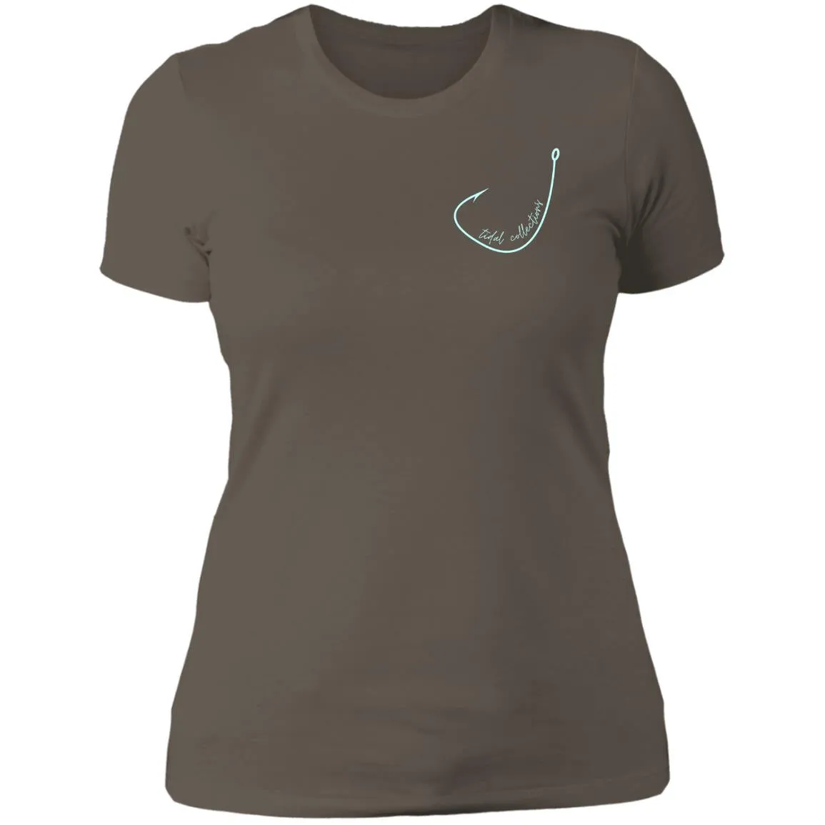 "Small Hook- AQUA" Ladies' Boyfriend T-Shirt