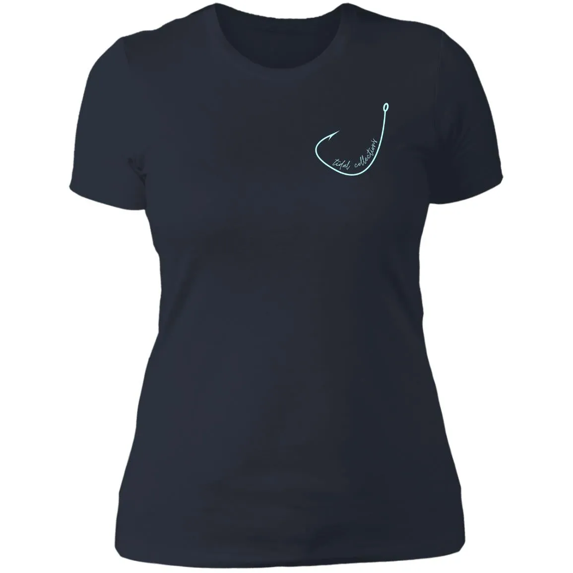 "Small Hook- AQUA" Ladies' Boyfriend T-Shirt