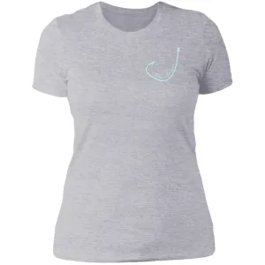 "Small Hook- AQUA" Ladies' Boyfriend T-Shirt