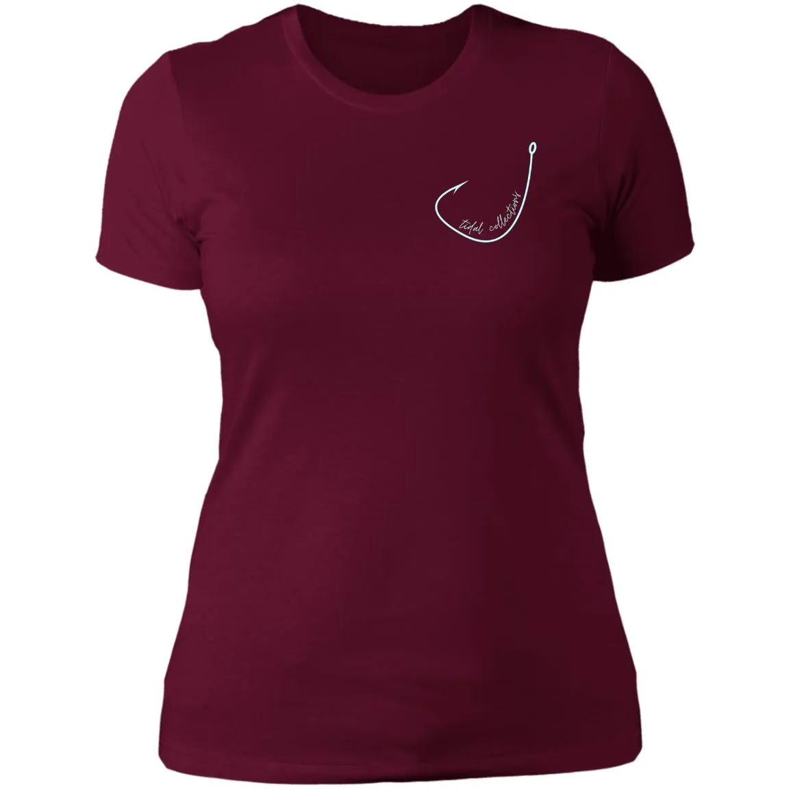 "Small Hook- AQUA" Ladies' Boyfriend T-Shirt