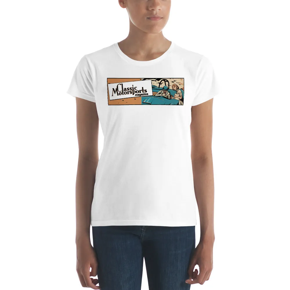 "Speed... Danger... Thrills!" Vintage Racing Women's Short Sleeve T-Shirt