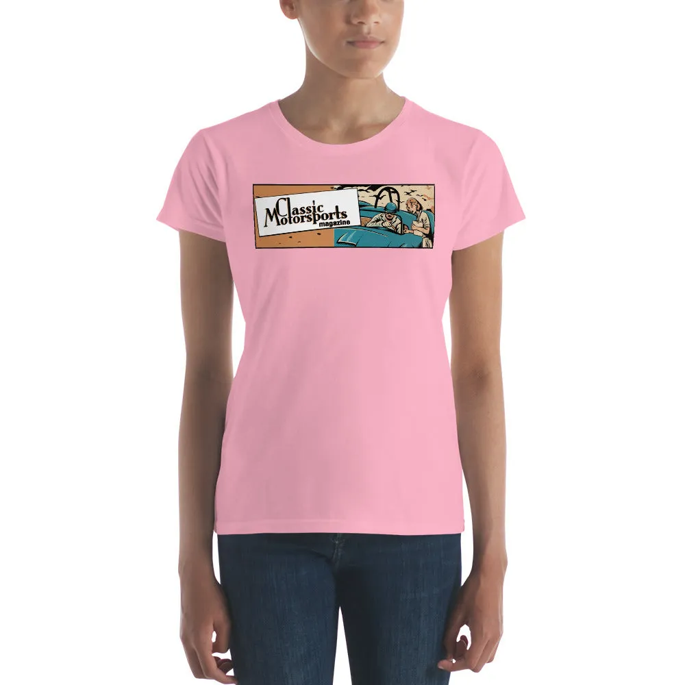 "Speed... Danger... Thrills!" Vintage Racing Women's Short Sleeve T-Shirt