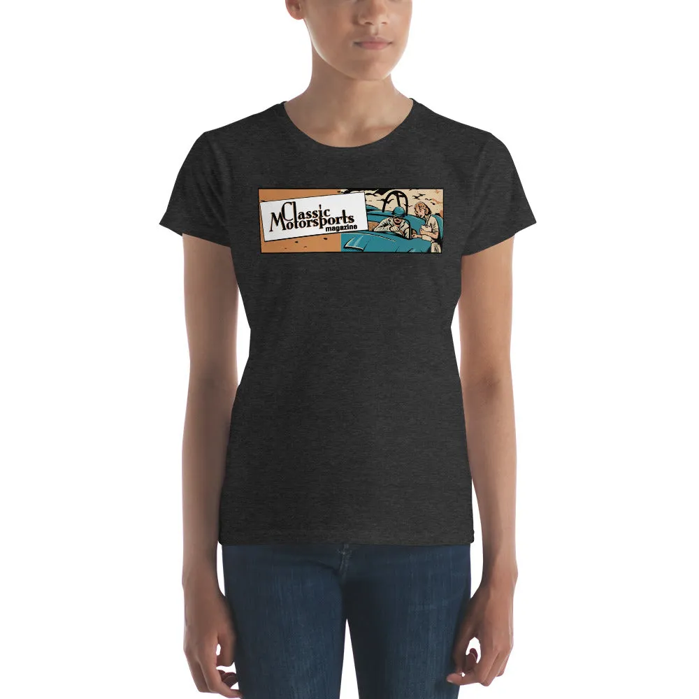 "Speed... Danger... Thrills!" Vintage Racing Women's Short Sleeve T-Shirt