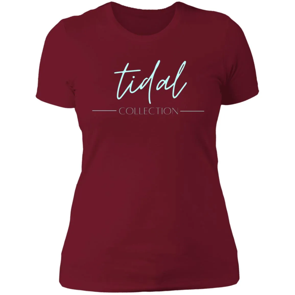 "Tidal Collection- AQUA" Ladies' Boyfriend T-Shirt