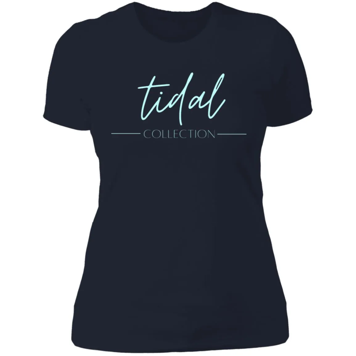 "Tidal Collection- AQUA" Ladies' Boyfriend T-Shirt