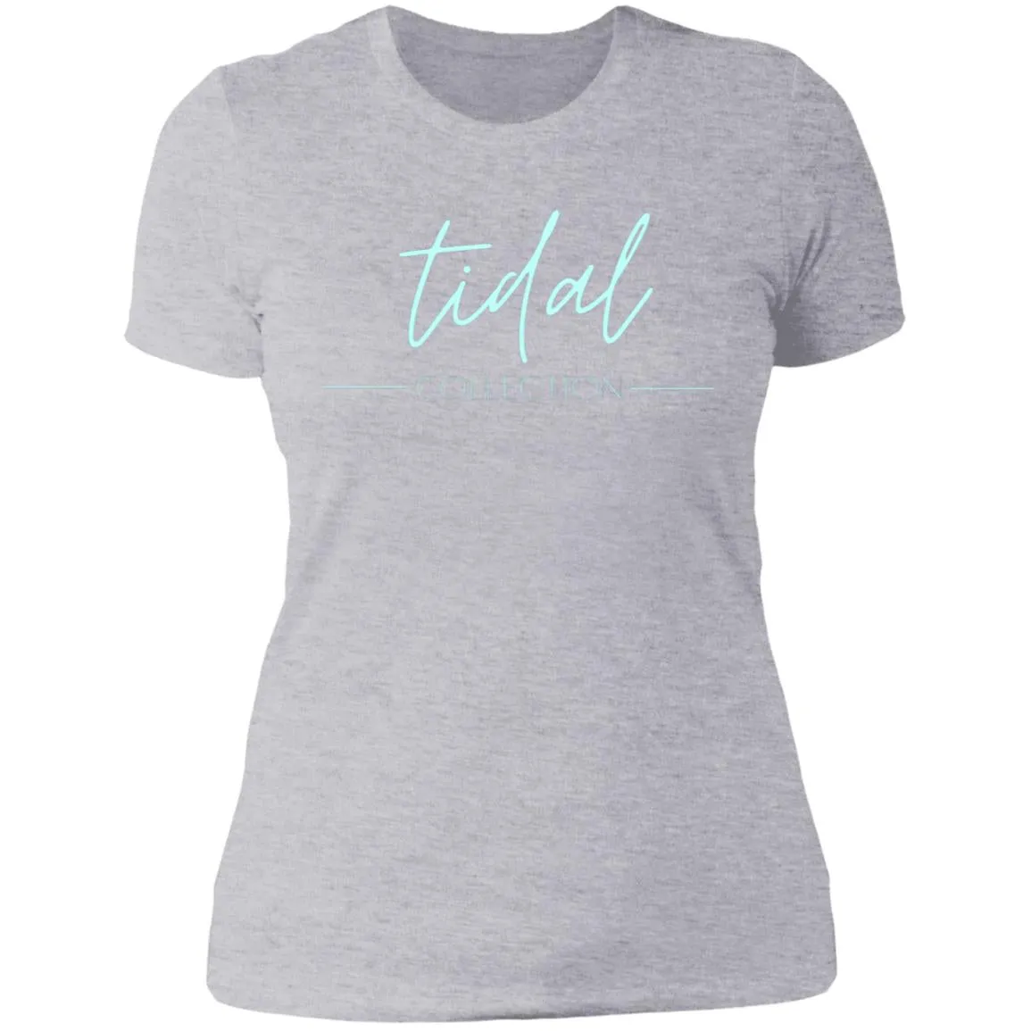 "Tidal Collection- AQUA" Ladies' Boyfriend T-Shirt