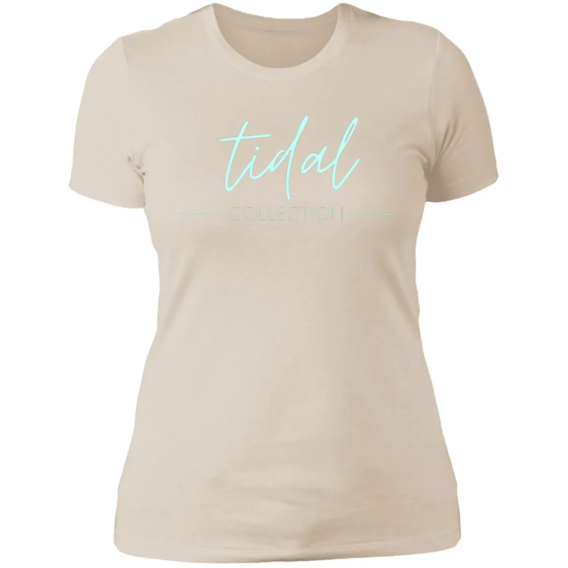 "Tidal Collection- AQUA" Ladies' Boyfriend T-Shirt